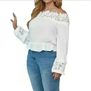 Shein off shoulder top 1X